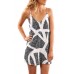 Scattered Zebra Print Short Dress