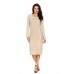 Khaki Women's Hand Knitted Sweater Dress