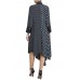 Black Polka Dot Asymmetric Vintage Dress