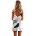 Color Block Geometric Print Short Dress