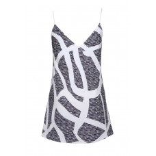 Scattered Zebra Print Short Dress