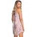 Summer Floral Print Pink Sleeveless Dress