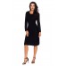 Black Women's Hand Knitted Sweater Dress