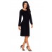 Black Women's Hand Knitted Sweater Dress