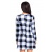 Black White Plaid Mini Dress